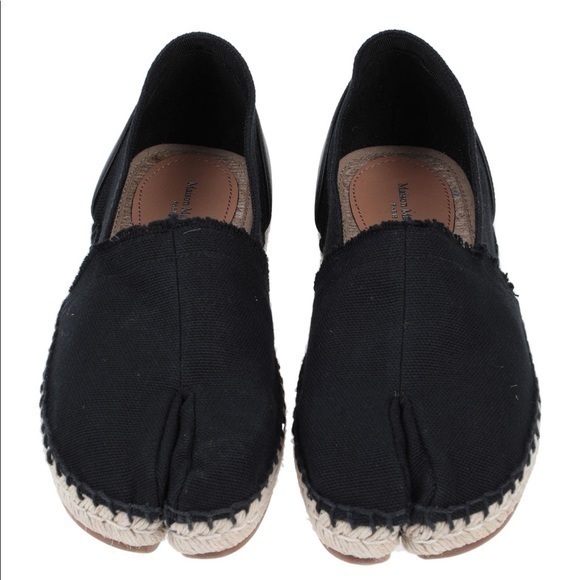 Maison Margiela Espadrilles Black Canvas NIB - Picture 1 of 4